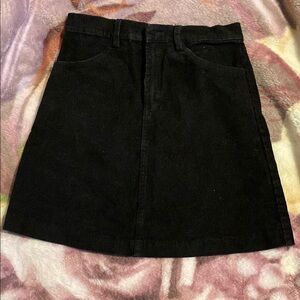 Brandy Melville Black A-Line Mini Skirt
